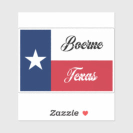 Boerne Texas Flagga Klistermärken