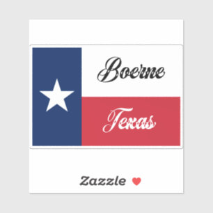 Boerne Texas Flagga Klistermärken