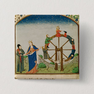 Boethius med rulla av förmögenhet knapp