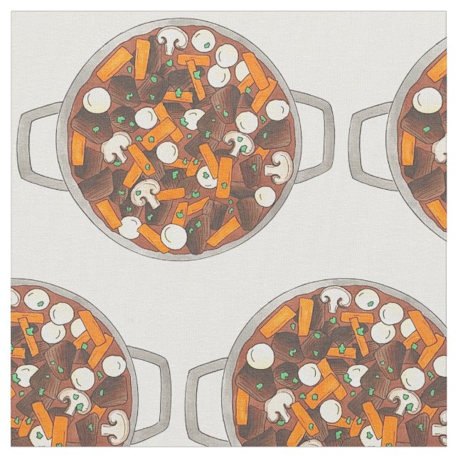 Boeuf Bourguignon Beef Burgundy Stew Fransk Food Tyg (Närbild)