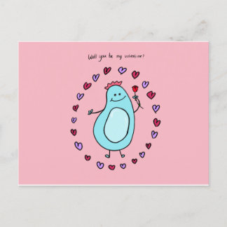 Boey will you be my valentine card helg vykort