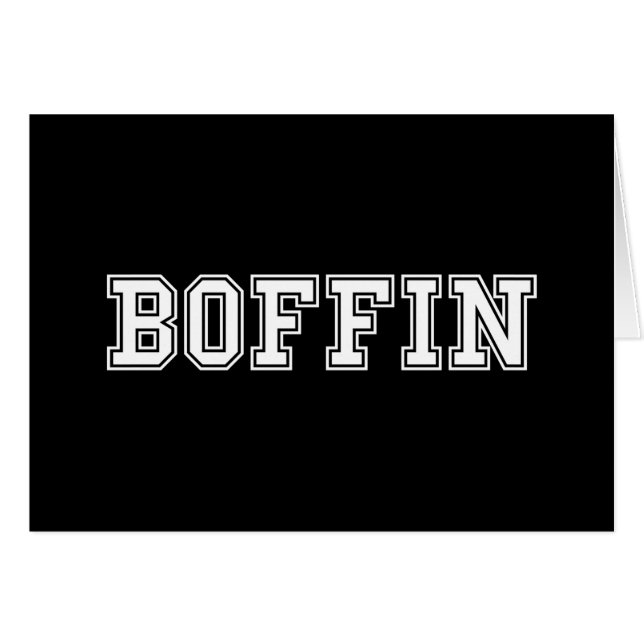 BOFFIN-KORT HÄLSNINGSKORT (Framsidan Horizontal)