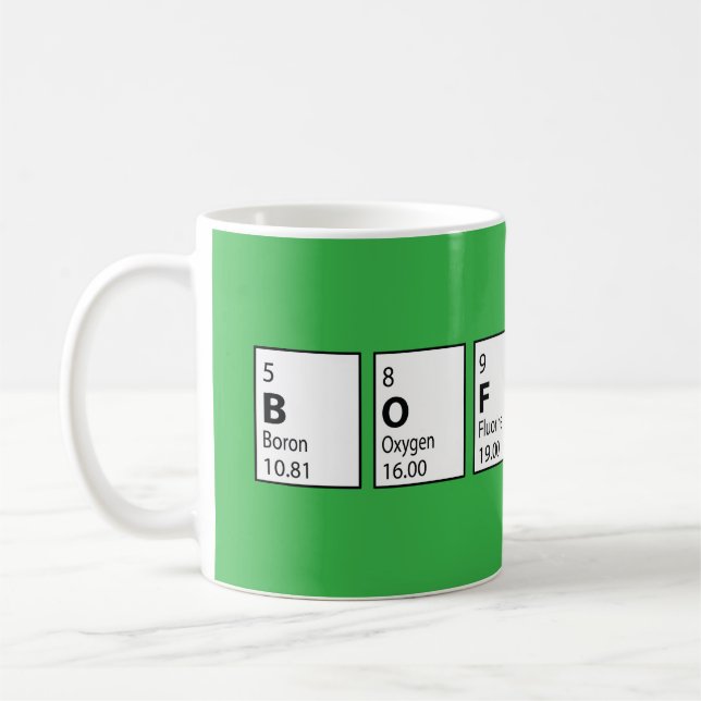 Boffin Periodiska Systemet Examen Utexaminerad Rol Kaffemugg (Vänster)