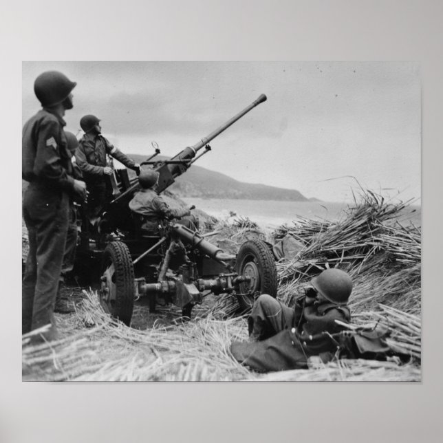 Bofors AA Gun Poster (Framsidan)