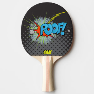 Bög för stil för popkonst komisk! pingisracket