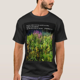 Bog Garden med 1 korinthians 3:7 T Shirt