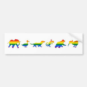 Bög & lesbisk pridedjur älskarebildekal bildekal