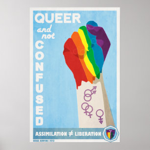 Bög och inte förvirrat poster