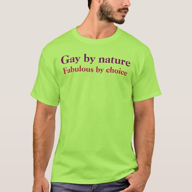 Bög vid naturen som är sagolik vid primat tee shirt (Framsida)