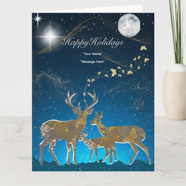 Boganhues Luxury Print Helgdag Kort (Framsida)