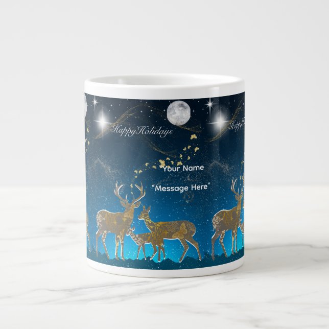 Boganhues Luxury Skriv ut julklapp Jumbo Mugg (Framsidan)