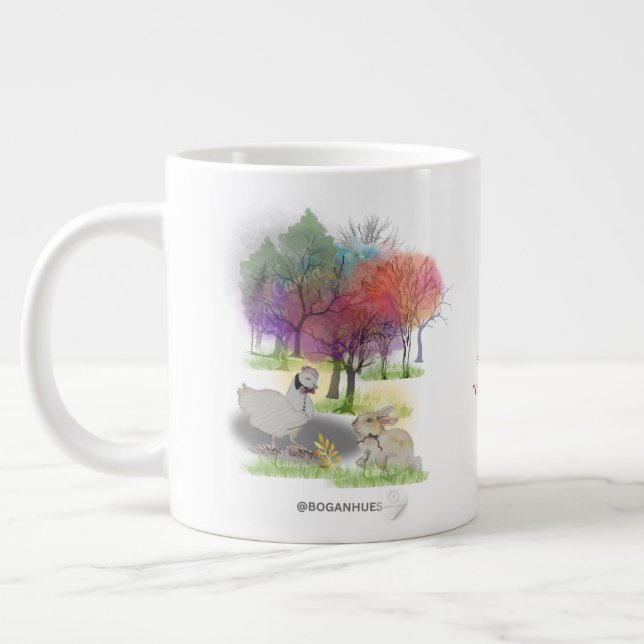 Boganhues Pipa & Marlow Print Jumbo Mugg (Vänster)