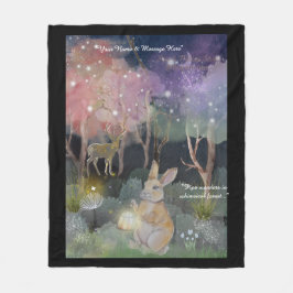 Boganhues "Pipa & Marlow" serie tryck Fleecefilt