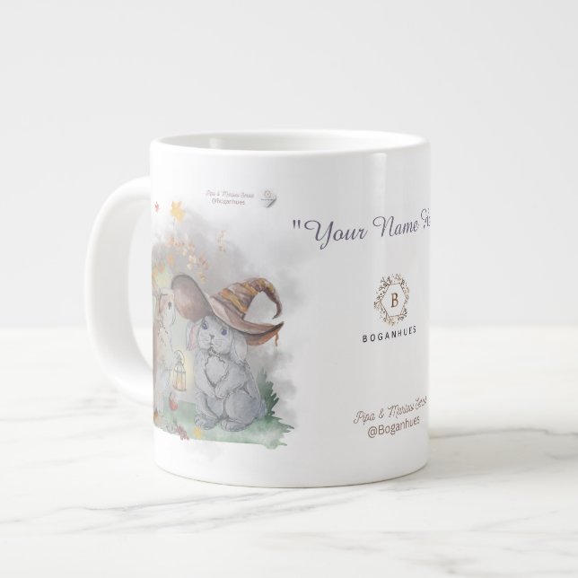 Boganhues "Pipa & Marlow" serie tryck Jumbo Mugg (Framsida vänster)