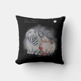 Boganhues "Pipa & Marlow" serie tryck Kudde