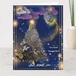 Boganhues Skriv ut julklapp med mappad hälsning Kort