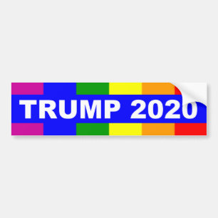 Bögar för Donald Trump 2020 Bildekal