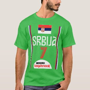 Bogdan Bogdanovic Retro Serbien Euro Basketball Fl T Shirt