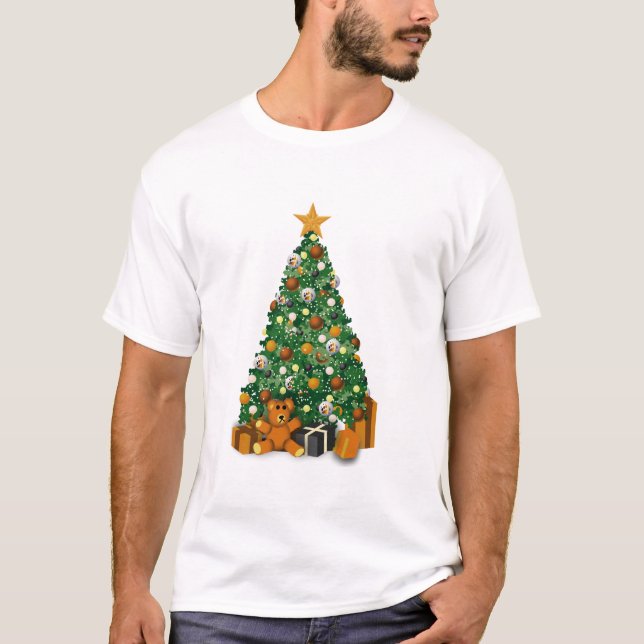 Bögen uthärdar julgranskjortan t shirt (Framsida)