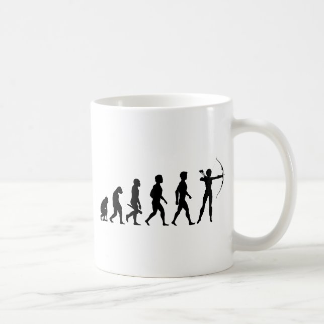 Bogenschießen Pfeil Bogen Bogenschütze Zielscheibe Kaffemugg (Höger)