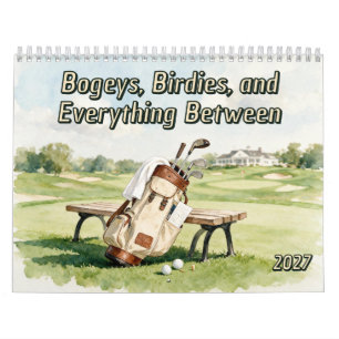 Bogeys Birdies och Allt Däremellan Rolig Golf Kalender