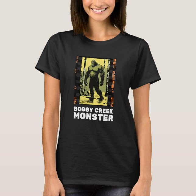 Boggy Creek Monster Sighting Arkansas Fouke Creatu T Shirt (Framsida)