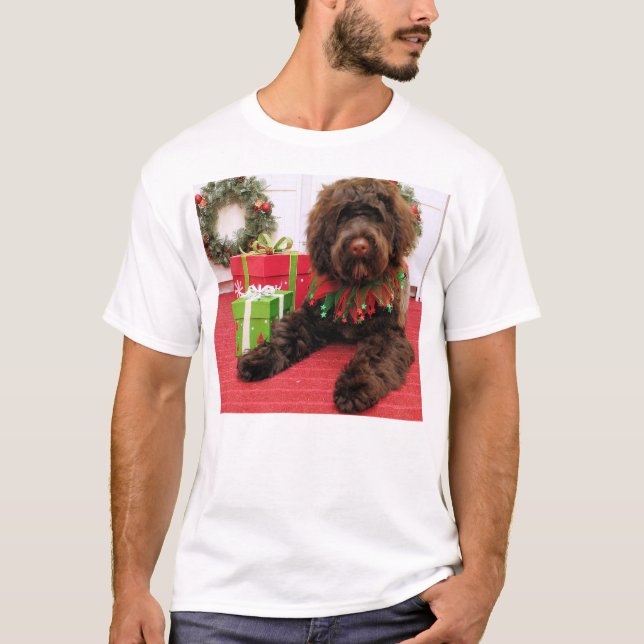 Bogie - portugisisk vattenhund tee (Framsida)