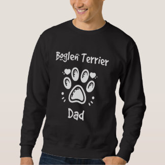 Boglen Terrier Dad Beagle Boston Terrier Mix Dog O Lång Ärmad Tröja