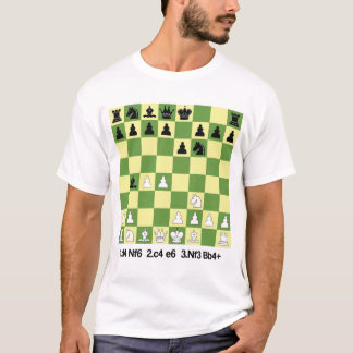 Bogo-Indian Defence Chess Öppings Shirt Chess Gif T Shirt