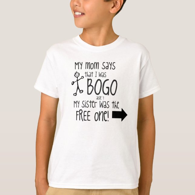 BOGO lurar systern/pojken Tröja (Framsida)