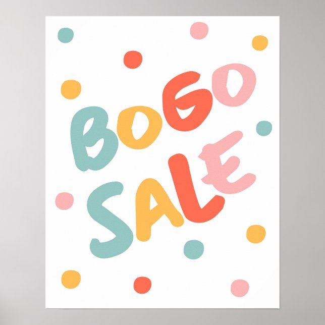 BOGO Sale Sign / Köp en säljare Poster (Framsidan)