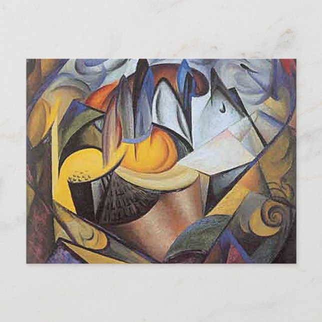 Bogomazov - Cityscape, Kiev Vykort (Framsida)