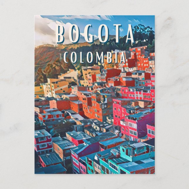 Bogota : Capitale vibrante de la Colombie Vykort (Framsida)