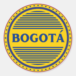 Bogotá City Pride Emblem – Colombiansk identitet Runt Klistermärke