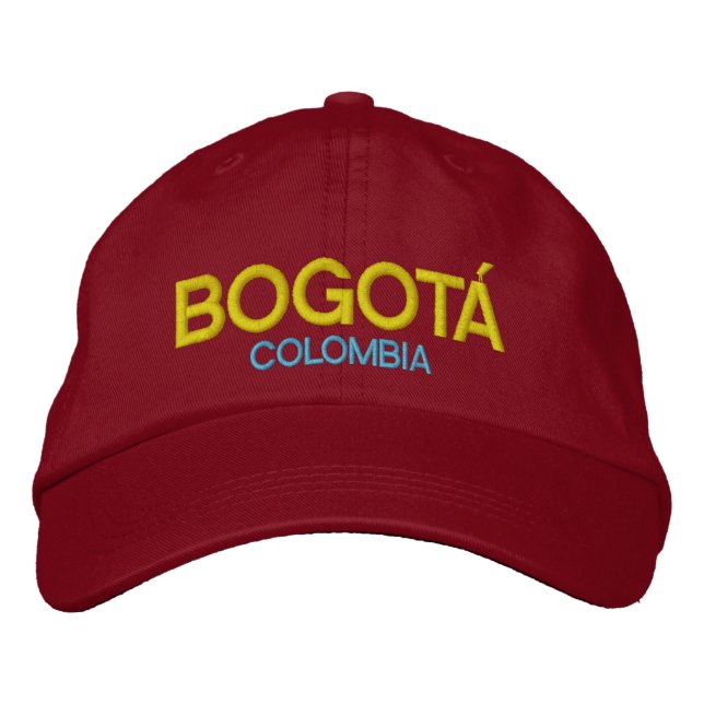 Bogotá Colombia broderade hatten Broderad Keps (Framsida)