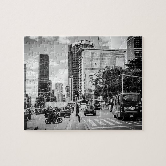 Bogotá, Colombia City Streets Pussel (Horisontell)