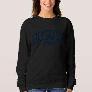 Bogota Colombia College Universiteten Stil Navy 1 T Shirt