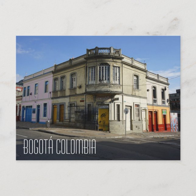 Bogotá Colombia Gamla Byggnad Vykort (Framsida)