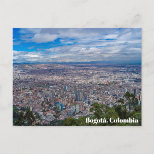 Bogotá, Colombia Monserrate City View Vykort