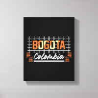 Bogota Colombia Retro Typografi Design