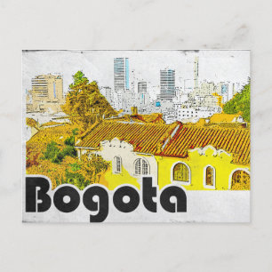 Bogota Colombia Vintage Vykort
