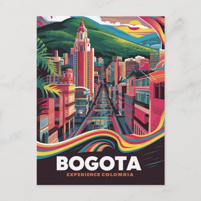 Bogota, Colombia Vykort (Framsida)
