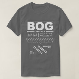 Bogota El Dorado Internationell flygplats BOG T-Sh Tee Shirt
