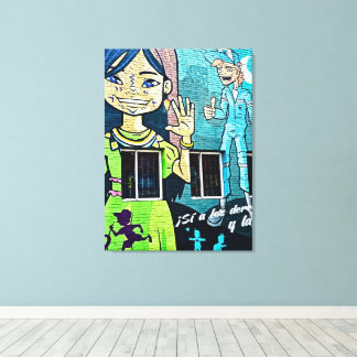 Bogotá gatukonst  canvastryck