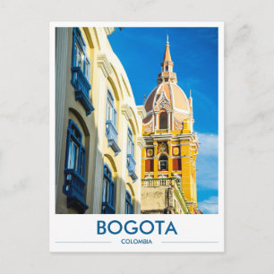 Bogota kyrka Colombia Foto vykort