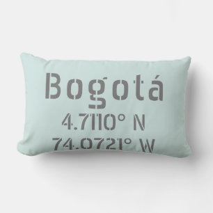 Bogotá Latitude- och longitudkoordinater Lumbarkudde