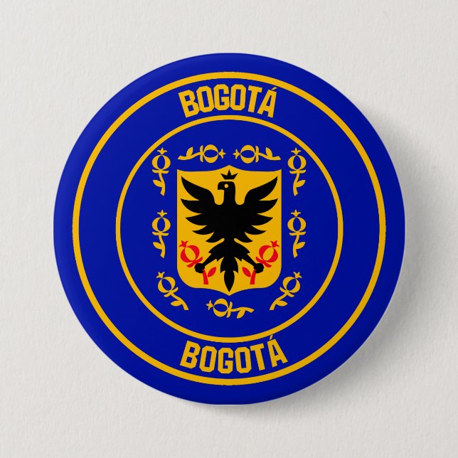 Bogotá Round Emblem Knapp (Framsida)