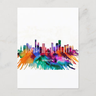 Bogota Skyline Inbjudan Vykort