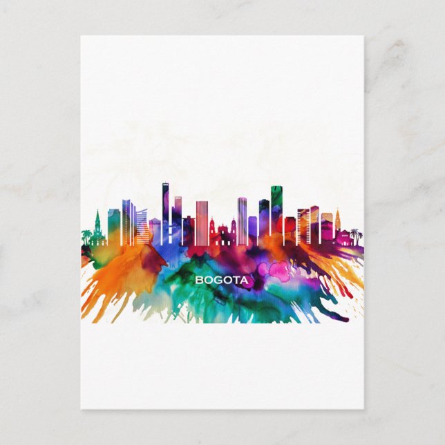 Bogota Skyline Inbjudan Vykort (Framsida)