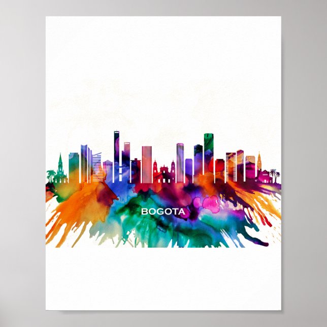 Bogota Skyline Poster (Framsidan)